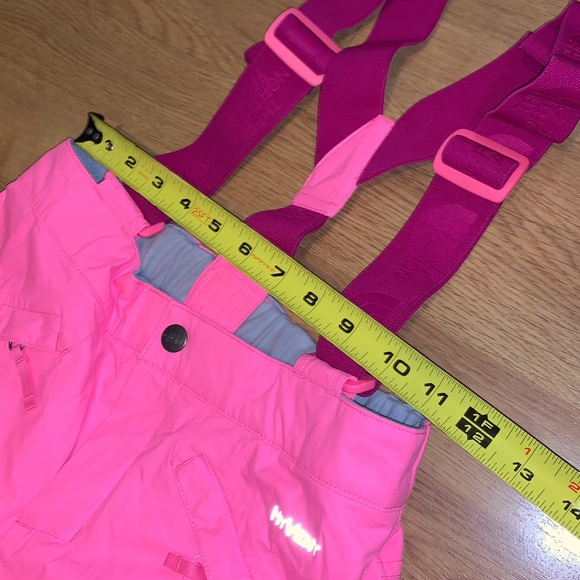 NWT The North Face Girls Snowquest Suspender Pants, Pink, Medium - Picture 5 of 16